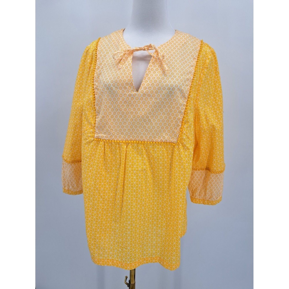 Boden Sunny Yellow Patterned Tunic